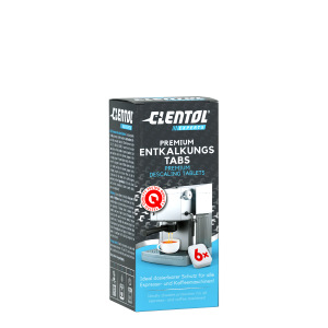 Clentol Experts Premium Entkalker Tabs für alle Espresso- und Kaffeemaschinen