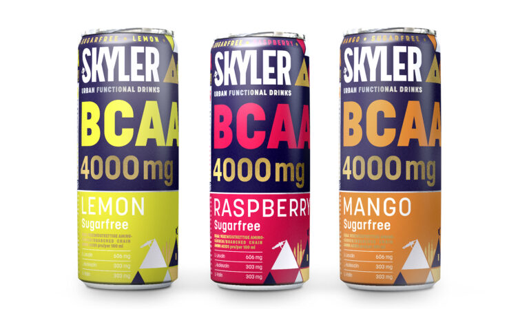 Skyler Energy Drink zuckerfrei mit BCAA, Zitrone, Himbeere und Mango Geschmack