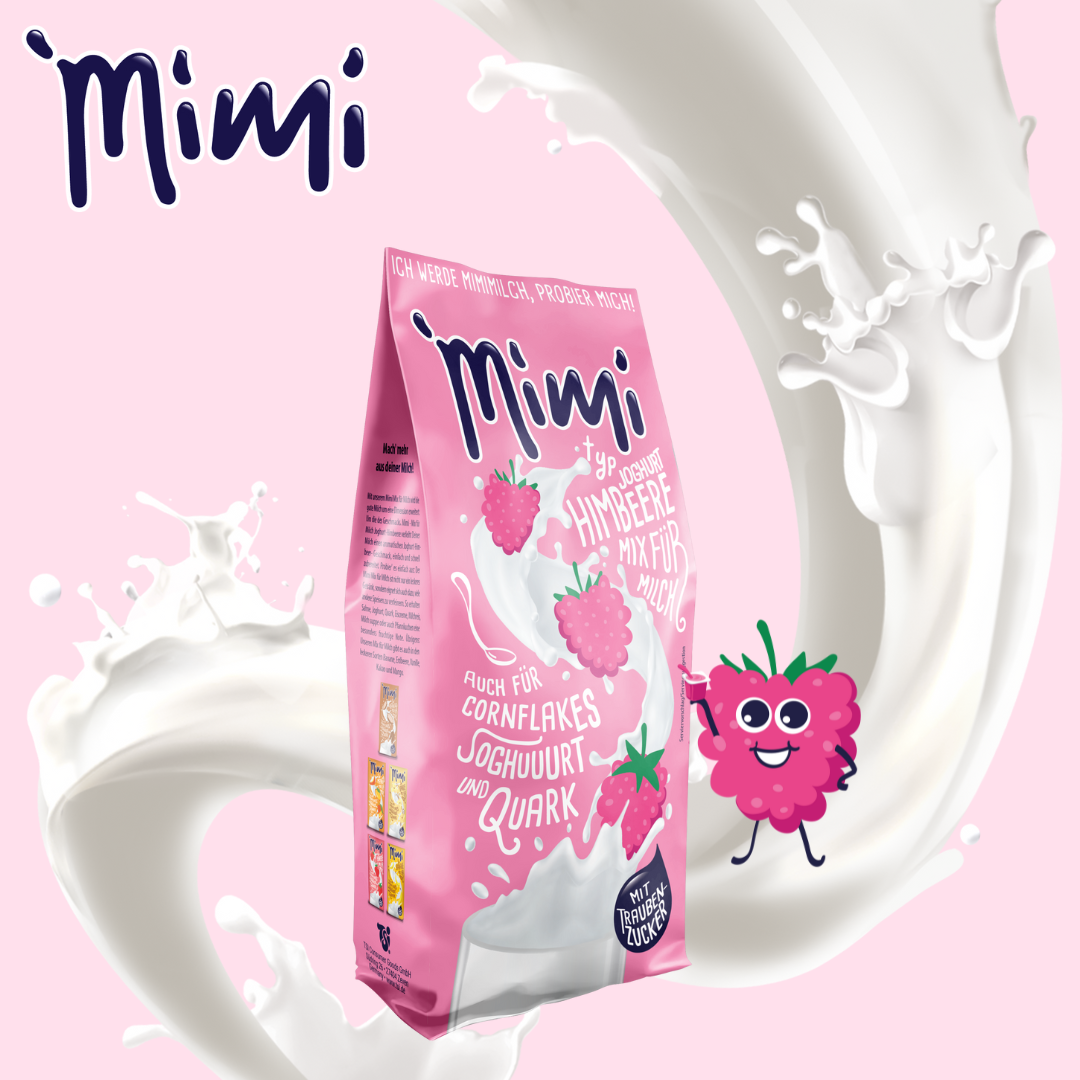 Neu aus dem Bereich Instant: MIMI Mix für Milch Himbeere-Joghurt